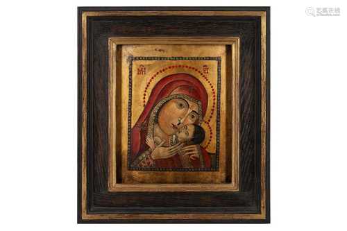 A RUSSIAN ICON 20TH CENTURY