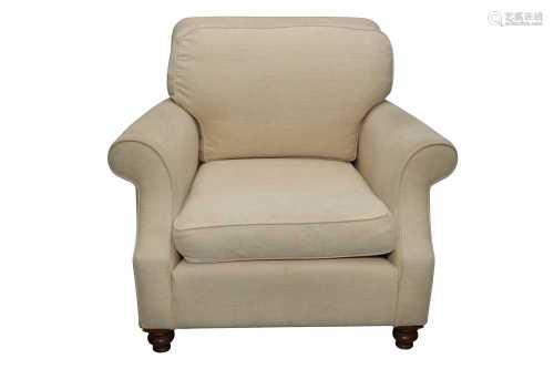 A KINGCOME SOFAS CREAM UPHOLSTERED ARMCHAIR
