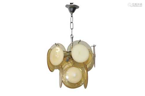 MANNER OF VISTOSI, ITALY- AN ITALIAN MURANO GLASS CHANDELIER