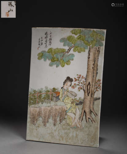 中国古代瓷板画