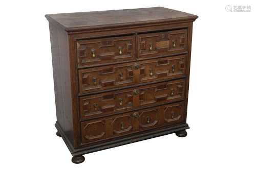 A GEORGE I OAK CHEST