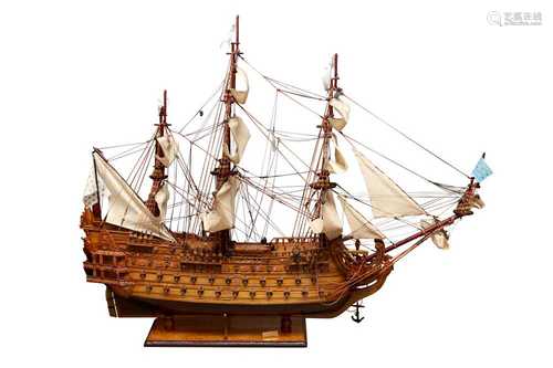 A SCALE MODEL OF THE SOLEIL ROYAL (1669)