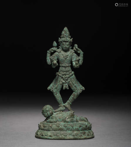 12世纪马拉王朝铜佛像
