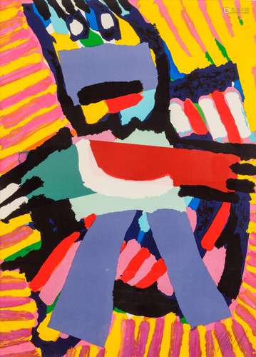 Karel Appel (1921-2006), 52,5 x 73 cm