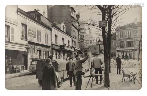 Robert Doisneau (1912-1994), Place du Tertre, enlarged photo...