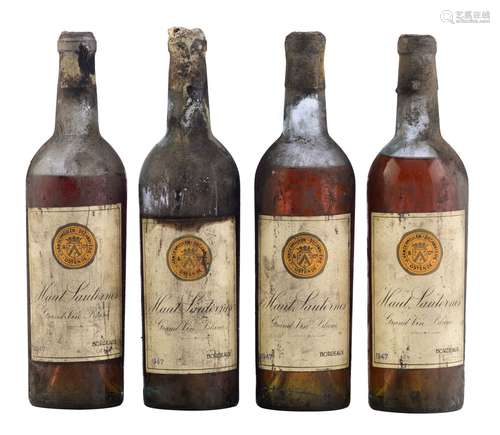 4 wines bottled by of J. Vandermeulen - Decannière (Ostend -...