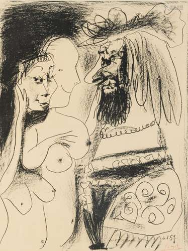 Pablo Picasso (1881-1973), 'Le vieux Roi', lithograph, 50 x ...