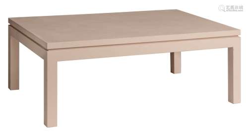 A design beige coffee table by Veranneman, H 43,5 - W 120 - ...