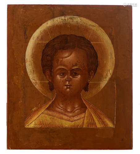 Russian Icon representing the young Christ Emmanuel, early 1...