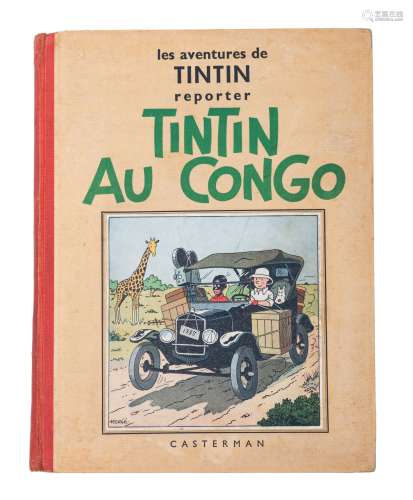 Hergé (1907-1983), 'Tintin au Congo' (Tintin in the Congo), ...
