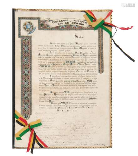 A charter 'Collegio Militar do Rio de Janeiro, 1920', commem...