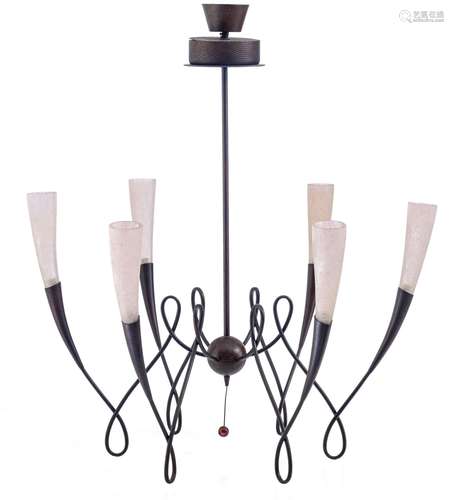 An Italian design chandelier, by Jean-Francois Crochet, H 79...