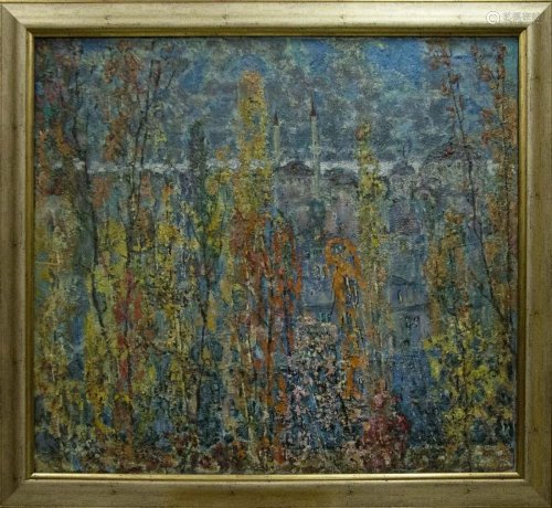 Abstract oil painting View Filatov Vladimir Nikolaevich