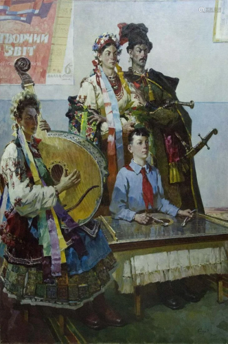 Oil painting Performance Sidoruk Vladimir Fedorovich