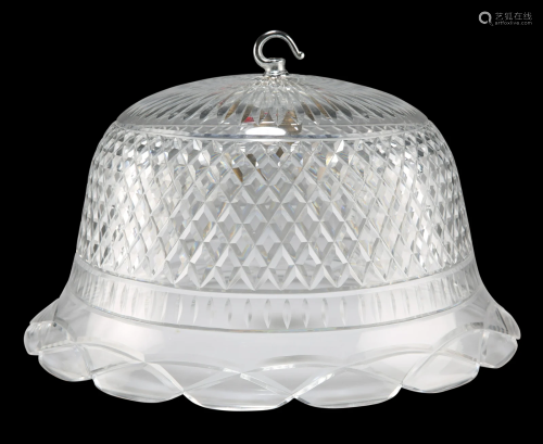 A CUT-GLASS LIGHTSHADE, FIRST HALF OF 20TH CENTURY,