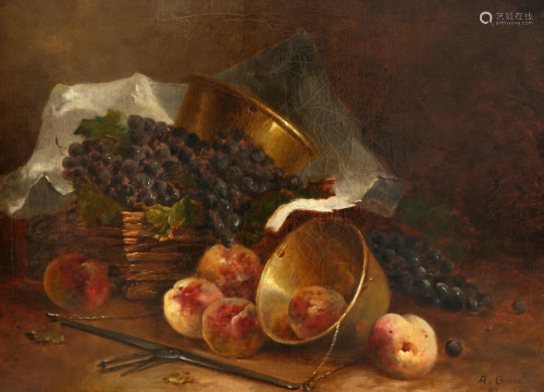 A* GIRARD (FRENCH, 19TH CENTURY), STILL LIFE OF SCALES,