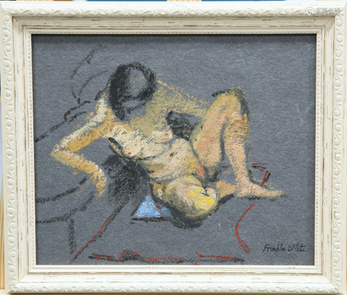 FRANKLIN WHITE (BRITISH, 1892-1975), SEATED NUDE,