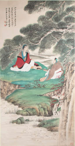 CHINESE ZHANG DAQIAN PAINTING AND CALLIGRAPHY, MODERN TIMES