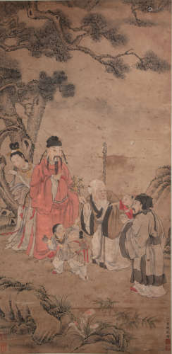CHINESE DING YUNPENG PAINTING AND CALLIGRAPHY, MING DYNASTY