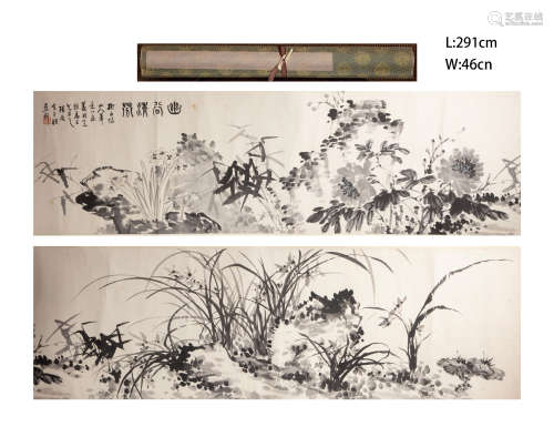 CHINESE ZHANG DU PAINTING AND CALLIGRAPHY, QING DYNASTY