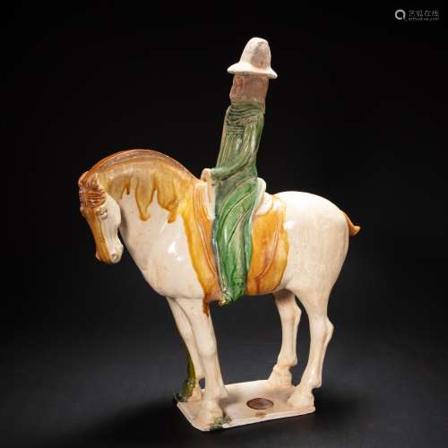 TRI-COLORED GLAZED POTTERY, TANG DYNASTY