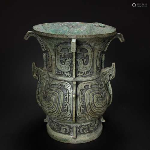 CHINESE BRONZE HONORED, WESTERN ZHOU DYNASTY