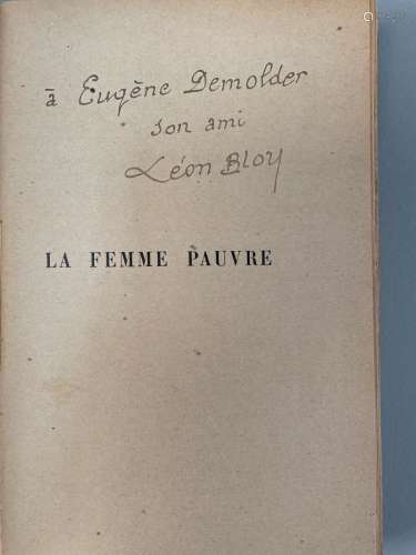 BLOY Léon. La Femme pauvre. Épisode contemporain. Paris, Mer...