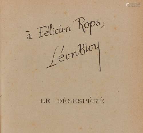 BLOY Léon. Le Désespéré. Paris, A. Soirat, 1886 ; in-12 broc...
