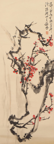 A CHINESE PAINTING OF BLOOMS