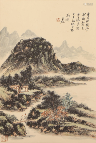 A CHINESE PAINTING OF RETURNING TO RETREAT