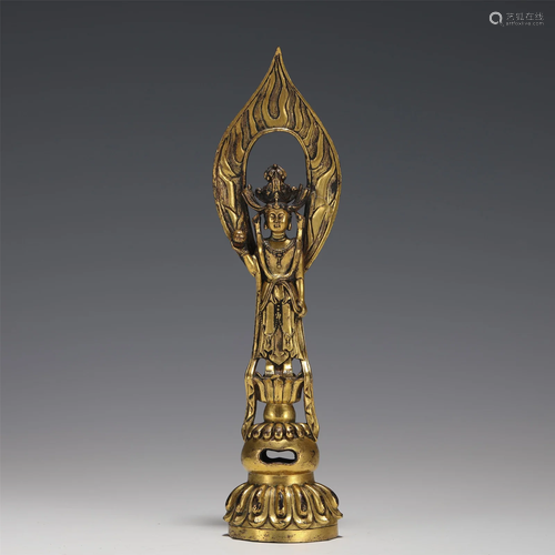 A GILT-BRONZE AVALOKITESVARA