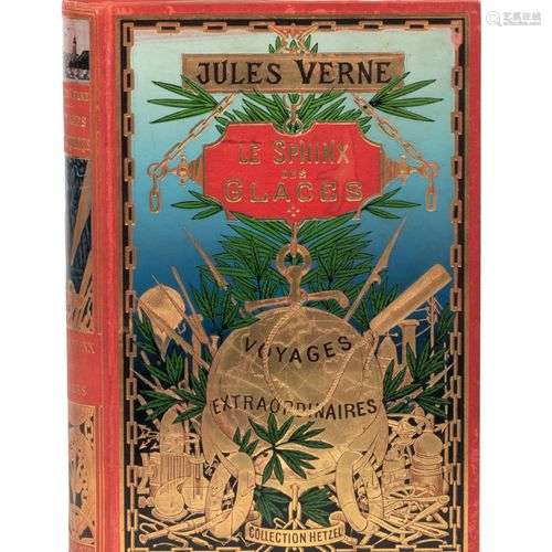 [Terres polaires] Le Sphinx des Glaces par Jules Verne. Illu...
