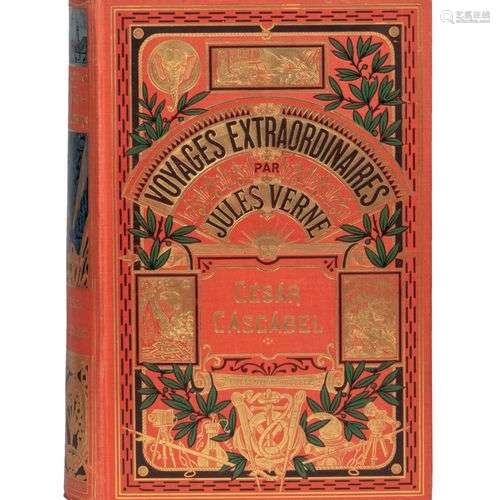 [États-Unis/Asie] César Cascabel par Jules Verne. Illustrati...
