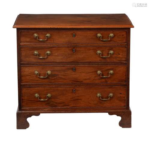 A George III mahogany chest of drawers