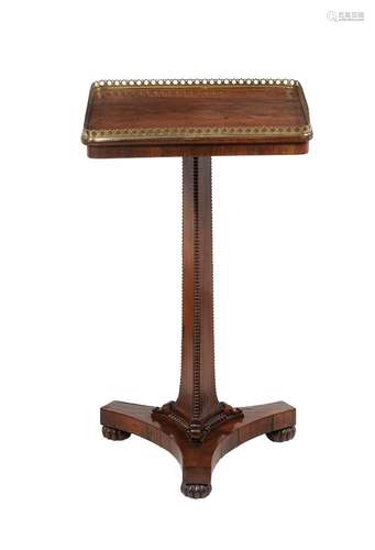 Y A Regency rosewood and gilt metal mounted occasional table