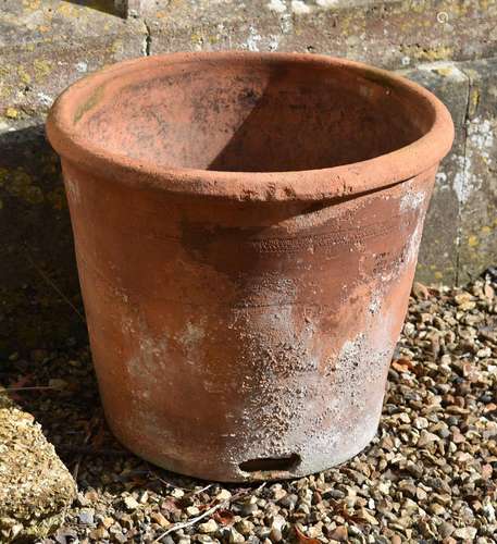 A Victorian terracotta herb planter