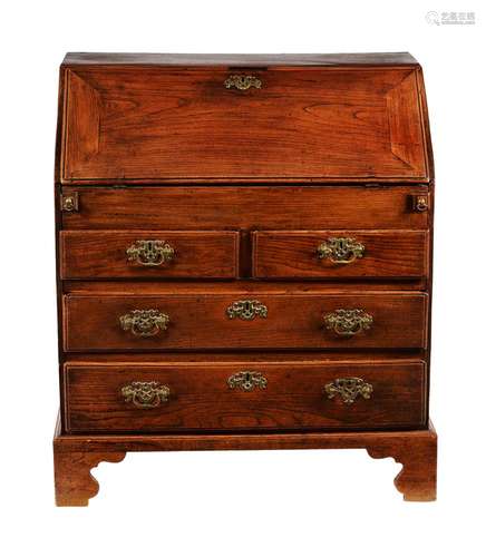 A George III elm bureau