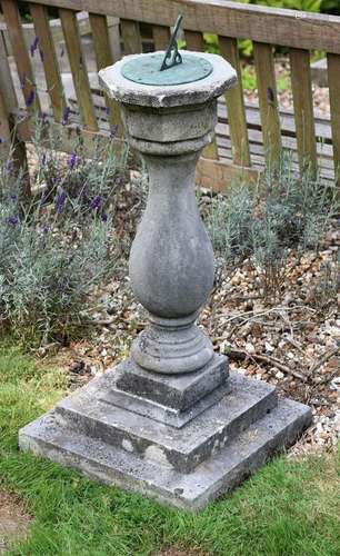 A composition stone sundial