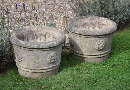 A composition stone fountain or bird bath