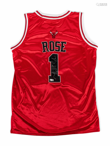 A Derrick Rose Signed Autograph Chicago Bulls Adidas