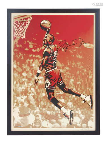 A Michael Jordan Chicago Bulls Signed Autograph Shepard