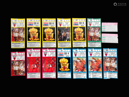 A Collection of 14 1993-94 Chicago Bulls Regular Season