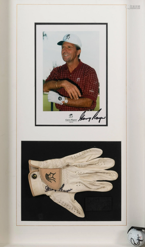 A Group of Gary Player Signed Autograph Displays