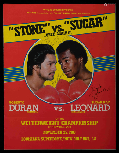 A 1980 Sugar Ray Leonard vs. Roberto Duran 