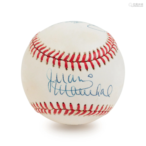 A Hall of Fame No Hitter Pitchers Multi-Signed