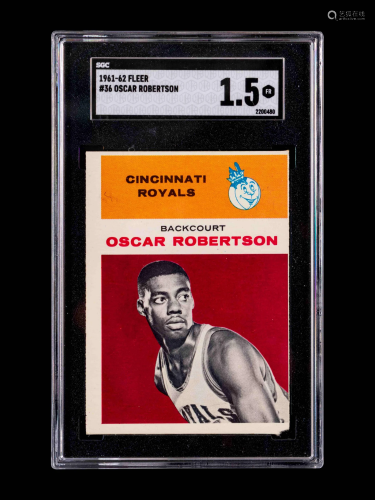 A 1961 Fleer Oscar Robertson Rookie Basketball Card No.