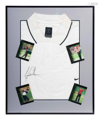 A Tiger Woods Signed Autograph Nike Golf Shirt (PSA