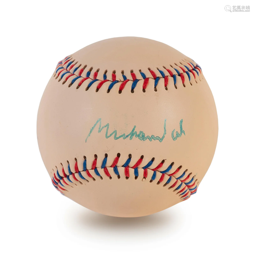 An Uncommon Muhammad Ali Signed Autograph Baseball (BAS