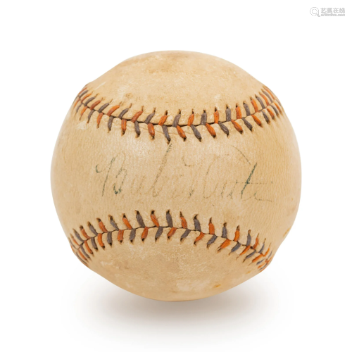 A Babe Ruth Signed Autograph Home Run Special Spalding
