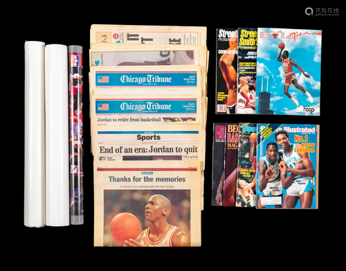 A Group of Michael Jordan Ephemera (Including First